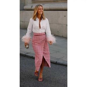 Zara midi skirt tweed M